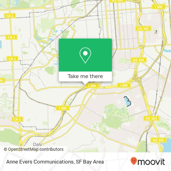 Anne Evers Communications map