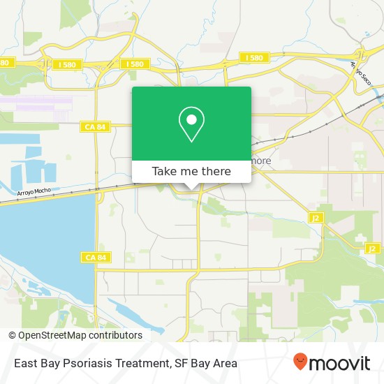 Mapa de East Bay Psoriasis Treatment