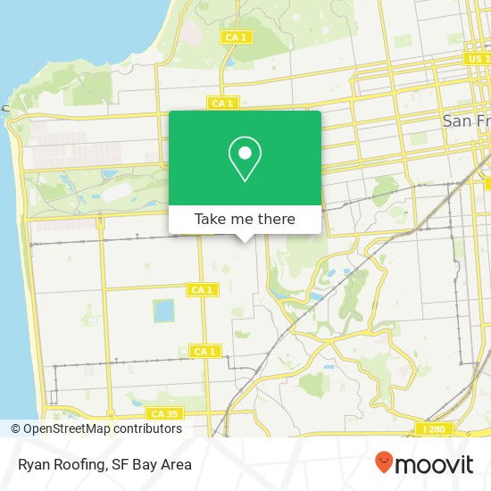 Ryan Roofing map