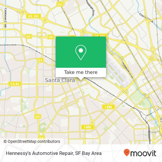 Mapa de Hennessy's Automotive Repair