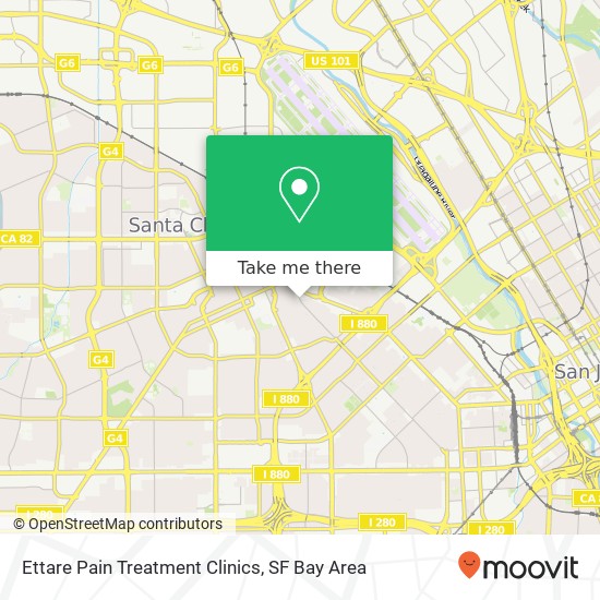 Mapa de Ettare Pain Treatment Clinics
