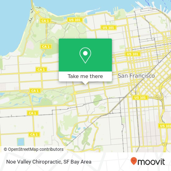 Noe Valley Chiropractic map