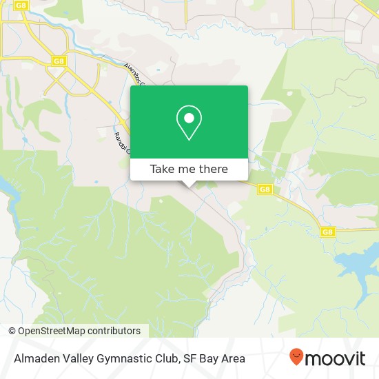 Almaden Valley Gymnastic Club map