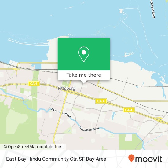 East Bay Hindu Community Ctr map