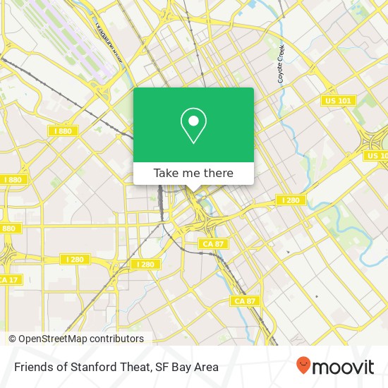 Friends of Stanford Theat map