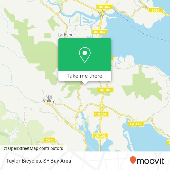 Mapa de Taylor Bicycles