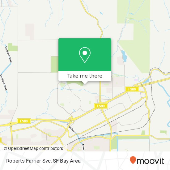 Roberts Farrier Svc map