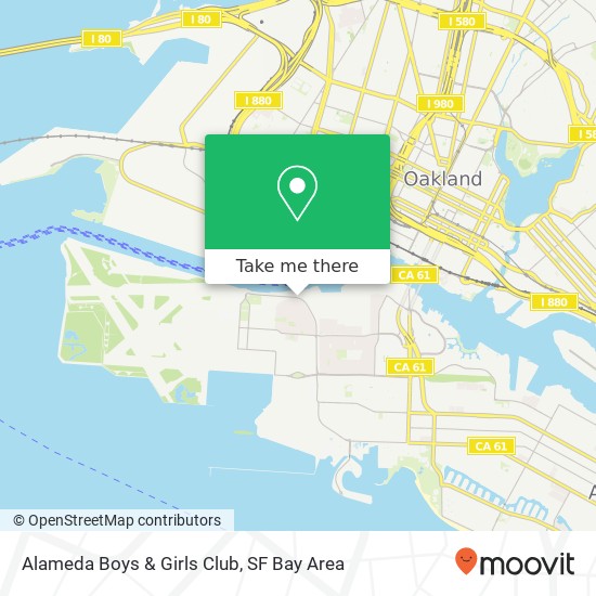 Alameda Boys & Girls Club map