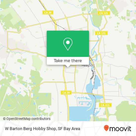 W Barton Berg Hobby Shop map