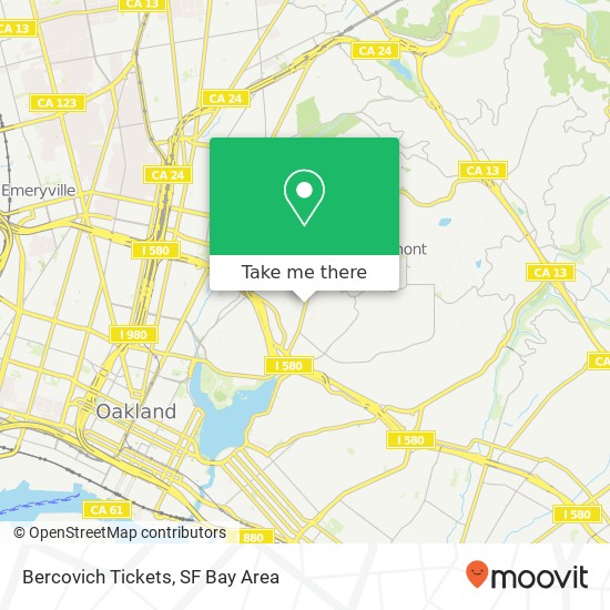 Bercovich Tickets map