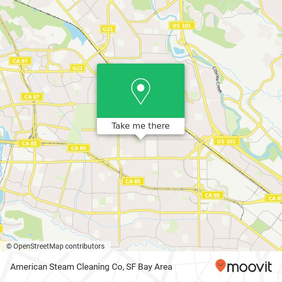 Mapa de American Steam Cleaning Co