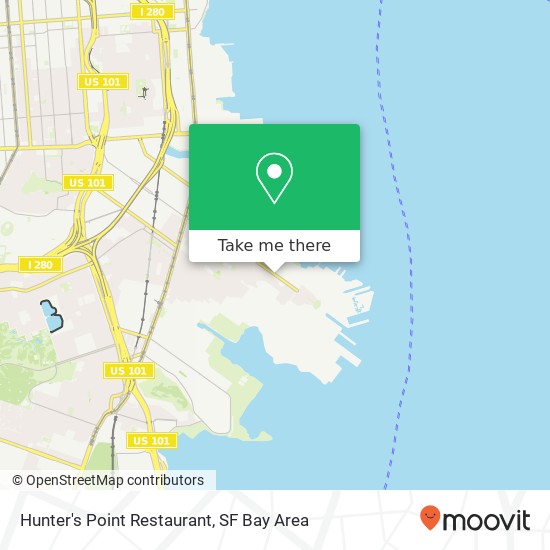Hunter's Point Restaurant map
