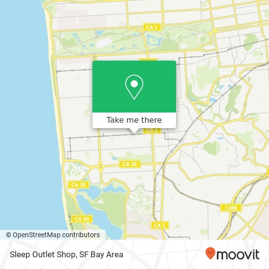 Sleep Outlet Shop map