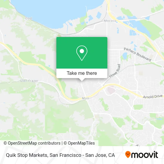 Mapa de Quik Stop Markets