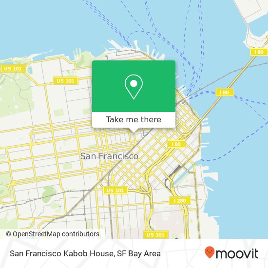 San Francisco Kabob House map