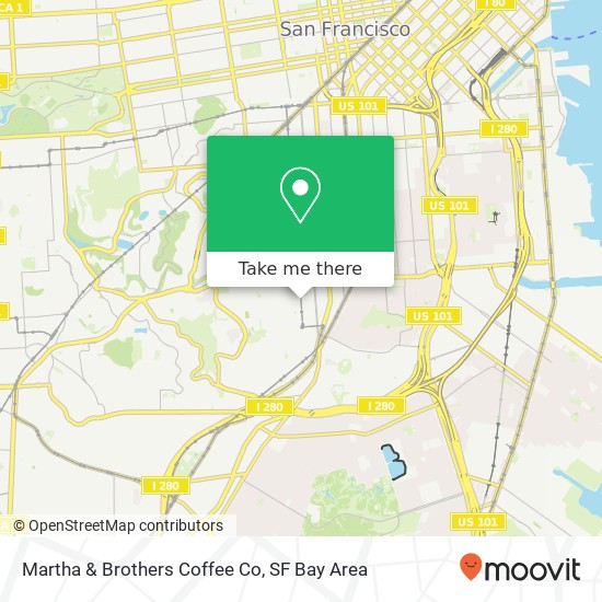 Mapa de Martha & Brothers Coffee Co