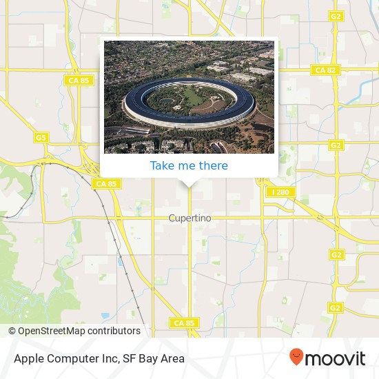 Apple Computer Inc map