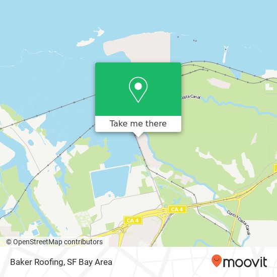 Baker Roofing map