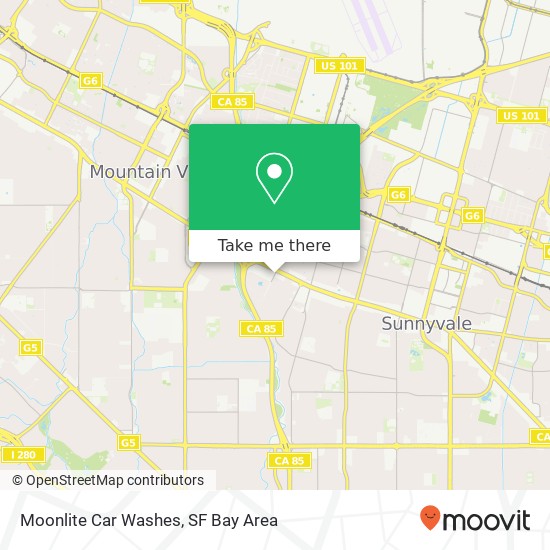 Mapa de Moonlite Car Washes