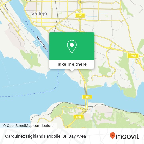 Mapa de Carquinez Highlands Mobile