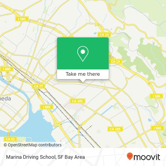 Marina Driving School map