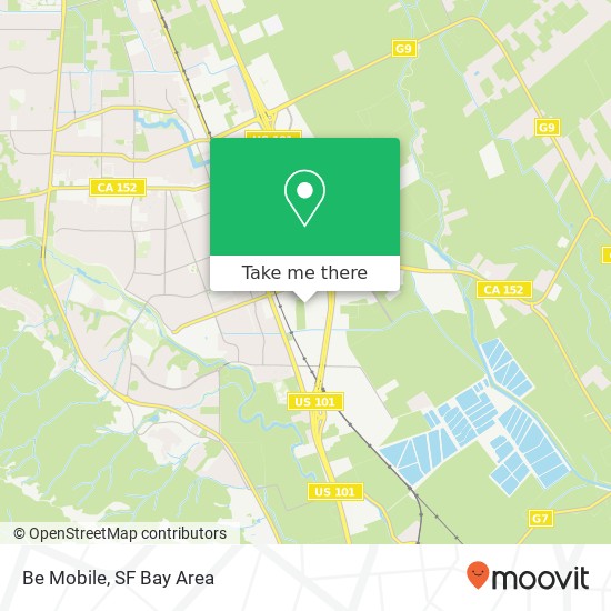 Be Mobile map