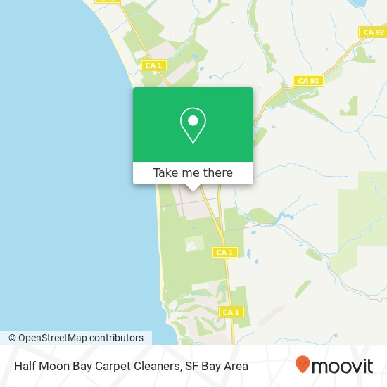 Half Moon Bay Carpet Cleaners map