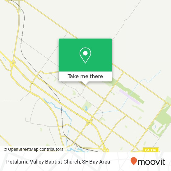 Petaluma Valley Baptist Church map