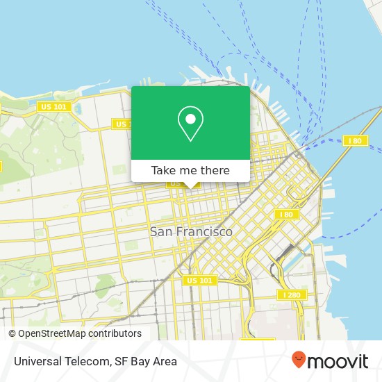 Universal Telecom map