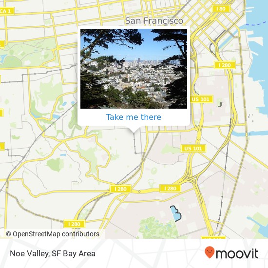 Noe Valley map