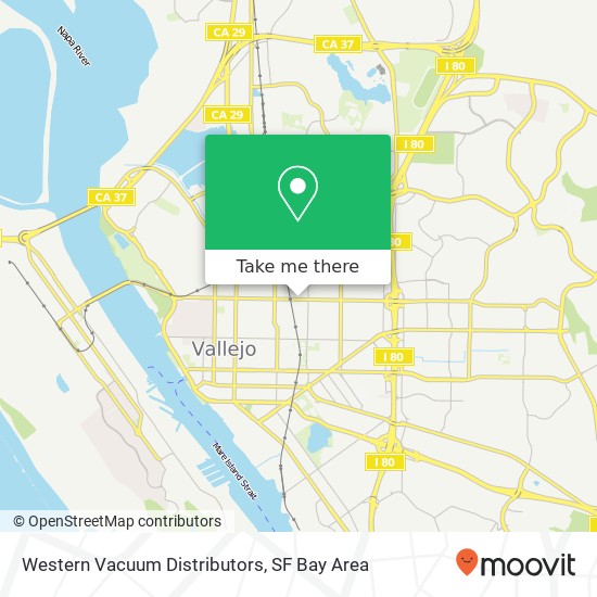 Western Vacuum Distributors map