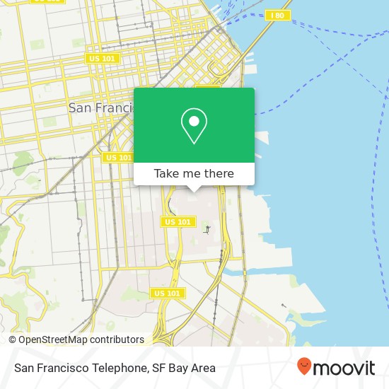 San Francisco Telephone map