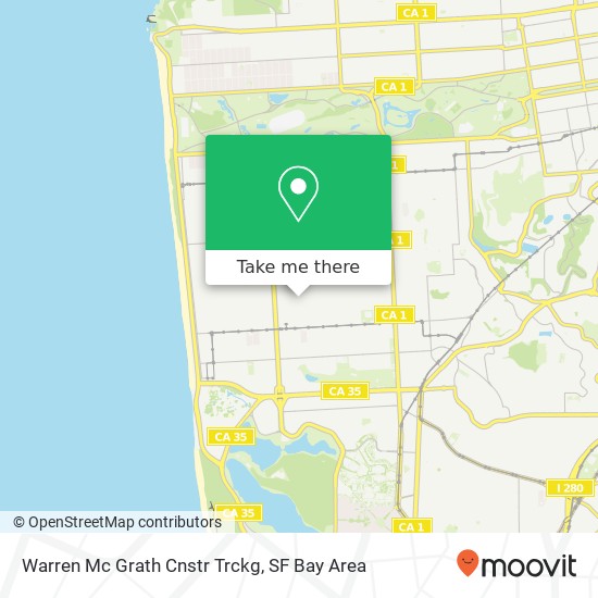 Warren Mc Grath Cnstr Trckg map