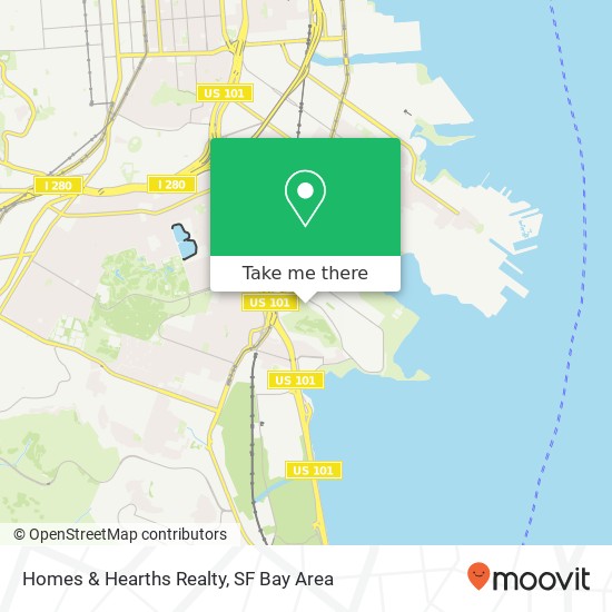 Homes & Hearths Realty map