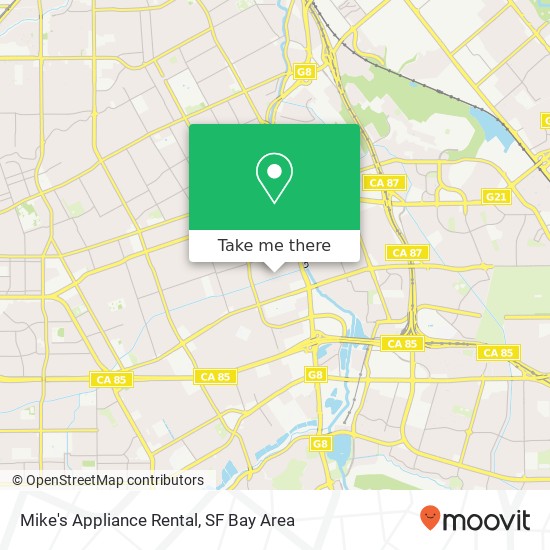 Mapa de Mike's Appliance Rental