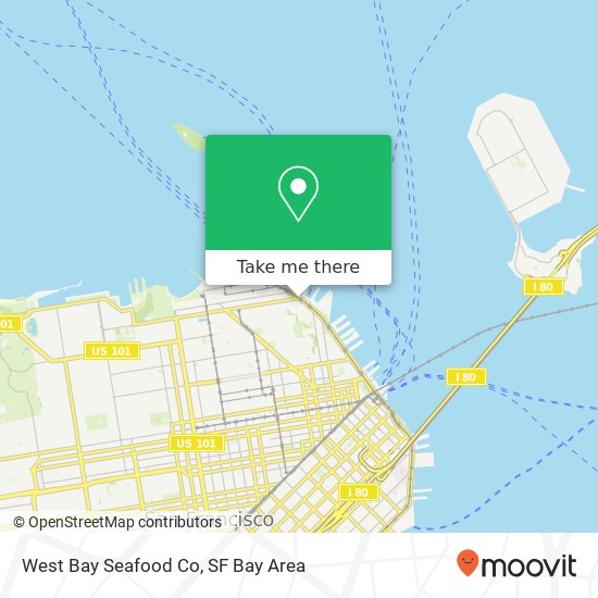 Mapa de West Bay Seafood Co