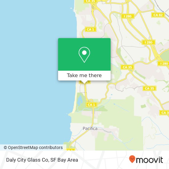 Daly City Glass Co map