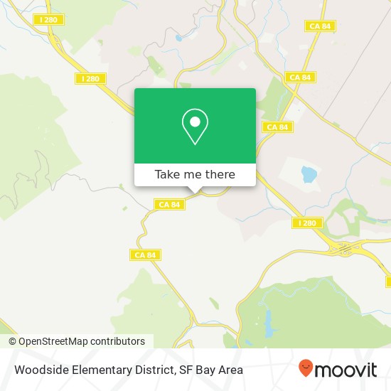 Mapa de Woodside Elementary District
