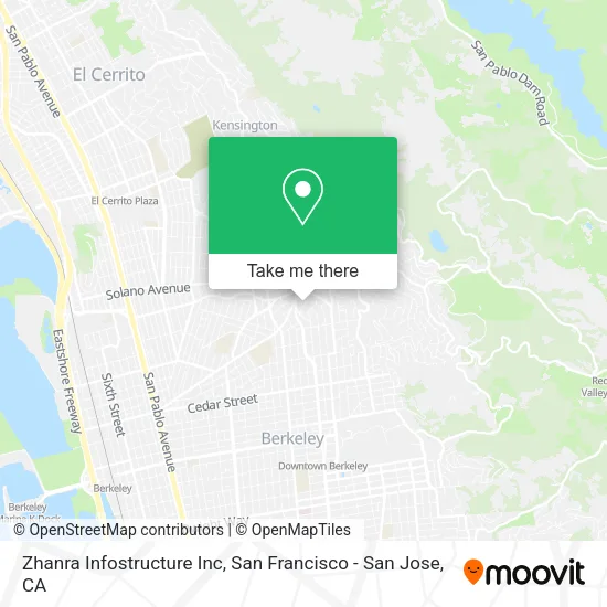 Mapa de Zhanra Infostructure Inc