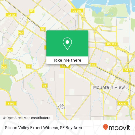 Mapa de Silicon Valley Expert Witness