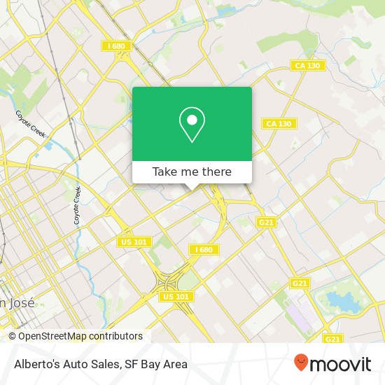 Alberto's Auto Sales map