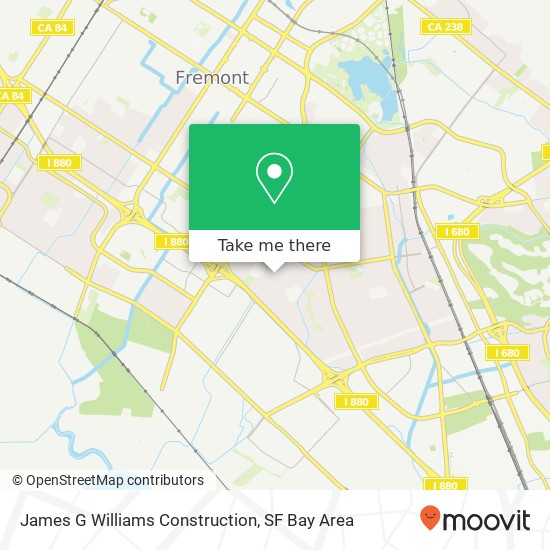 James G Williams Construction map