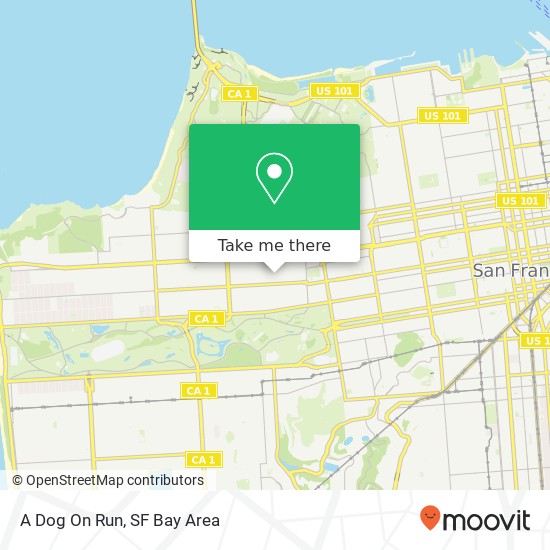 A Dog On Run map