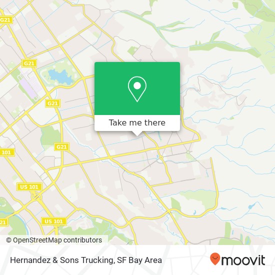 Hernandez & Sons Trucking map