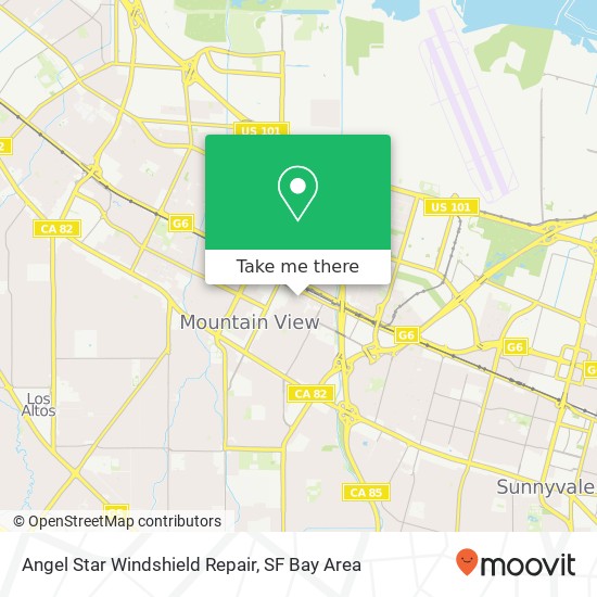 Angel Star Windshield Repair map