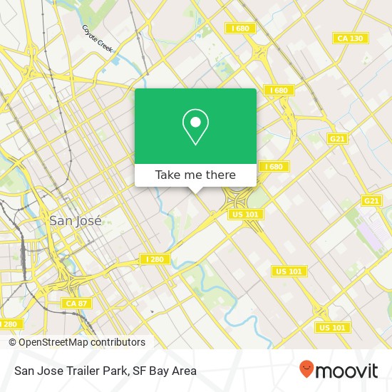 Mapa de San Jose Trailer Park