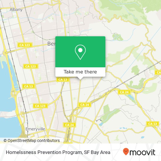 Mapa de Homelssness Prevention Program