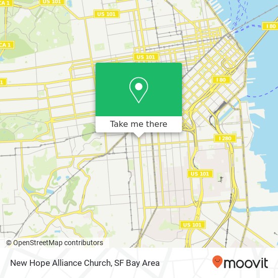 Mapa de New Hope Alliance Church