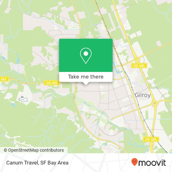 Canum Travel map