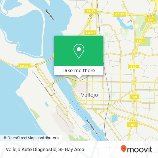 Vallejo Auto Diagnostic map